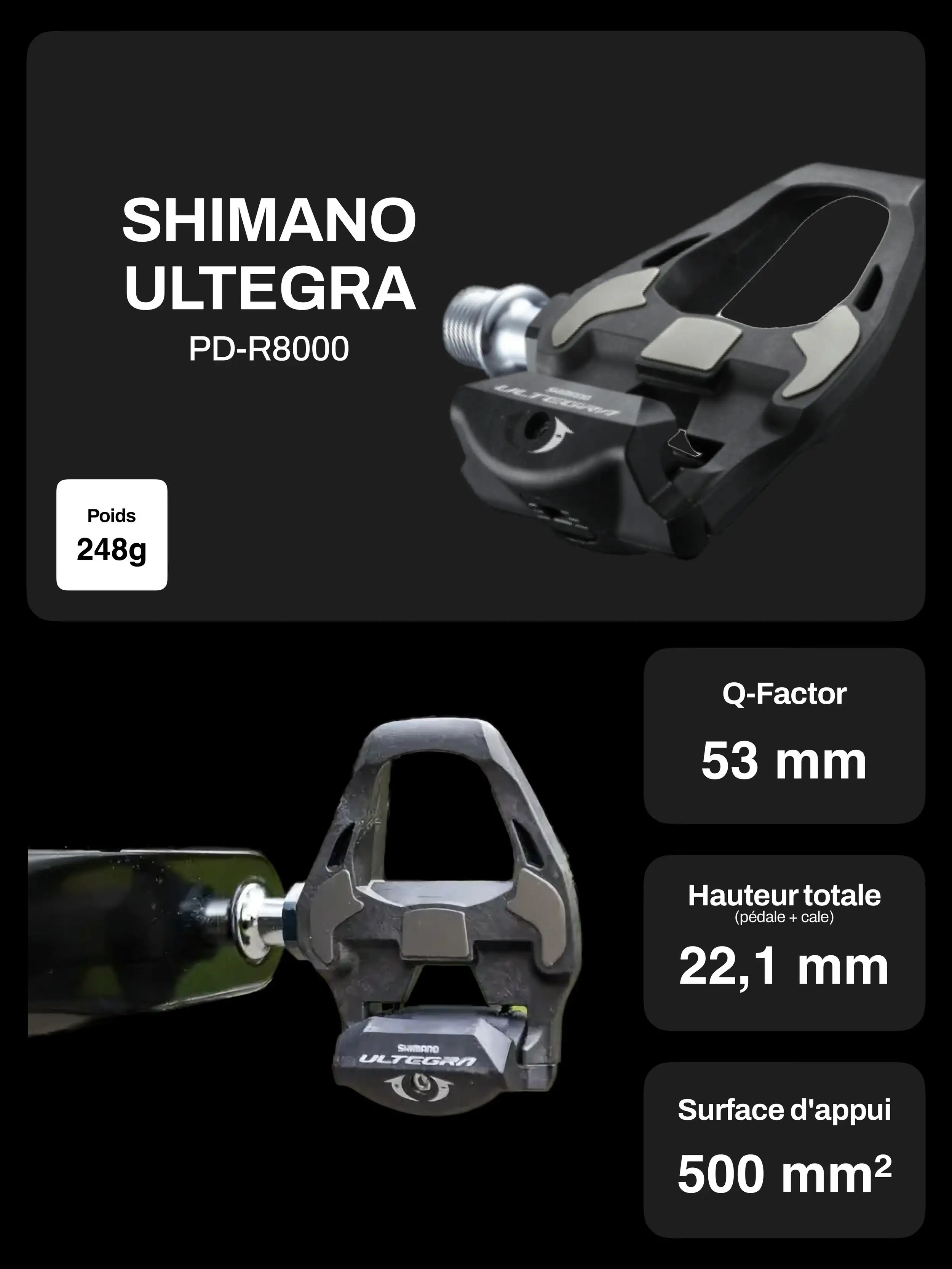 Pédale route Shimano Ultegra